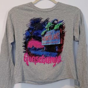 Women’s Cropped Goosebumps long sleeve T-Shirt